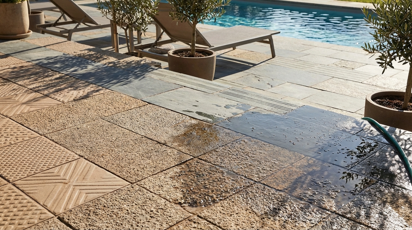 découvrez comment choisir le niveau d'adhérence idéal pour votre carrelage extérieur antidérapant afin de prévenir les glissades et assurer la sécurité de vos espaces extérieurs.