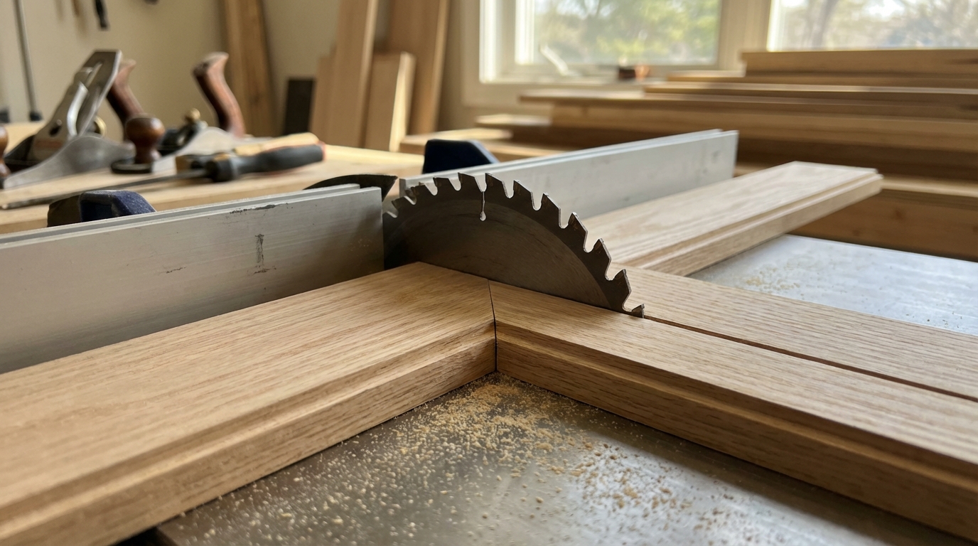 apprenez à couper des baguettes d’angle en bois avec des coupes d’onglet nettes et sans éclats grâce à nos conseils pratiques et techniques précises.